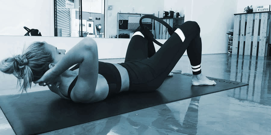 TUFF ATHLETICS Women's Yoga, Fitness Workout Legging Pants (Black/White  Noise, X-Large)